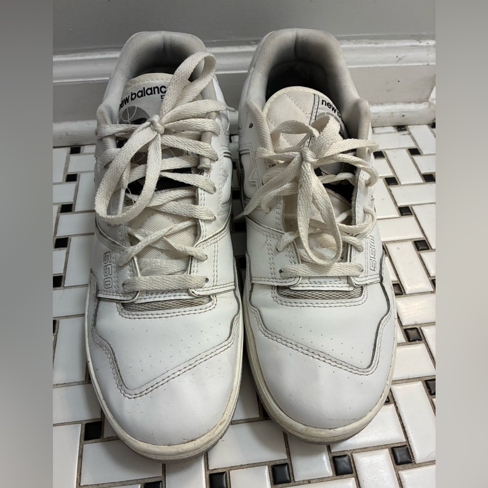 New Balance White 550 Sneakers